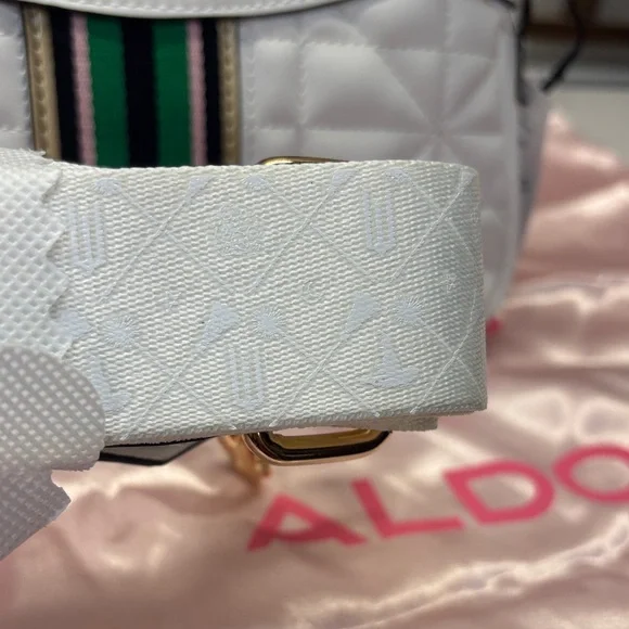 Aldo WICKED Stylish White with charms and Guitar Strap Women's Bag SOLD OUT! - Picture 9 of 15